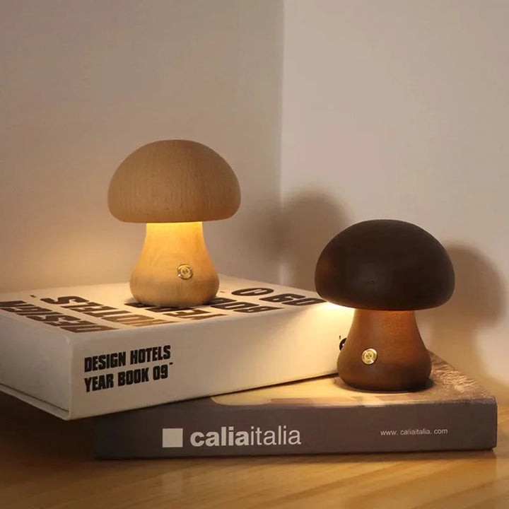 WoodsyGlow Mushroom Night Lamp
