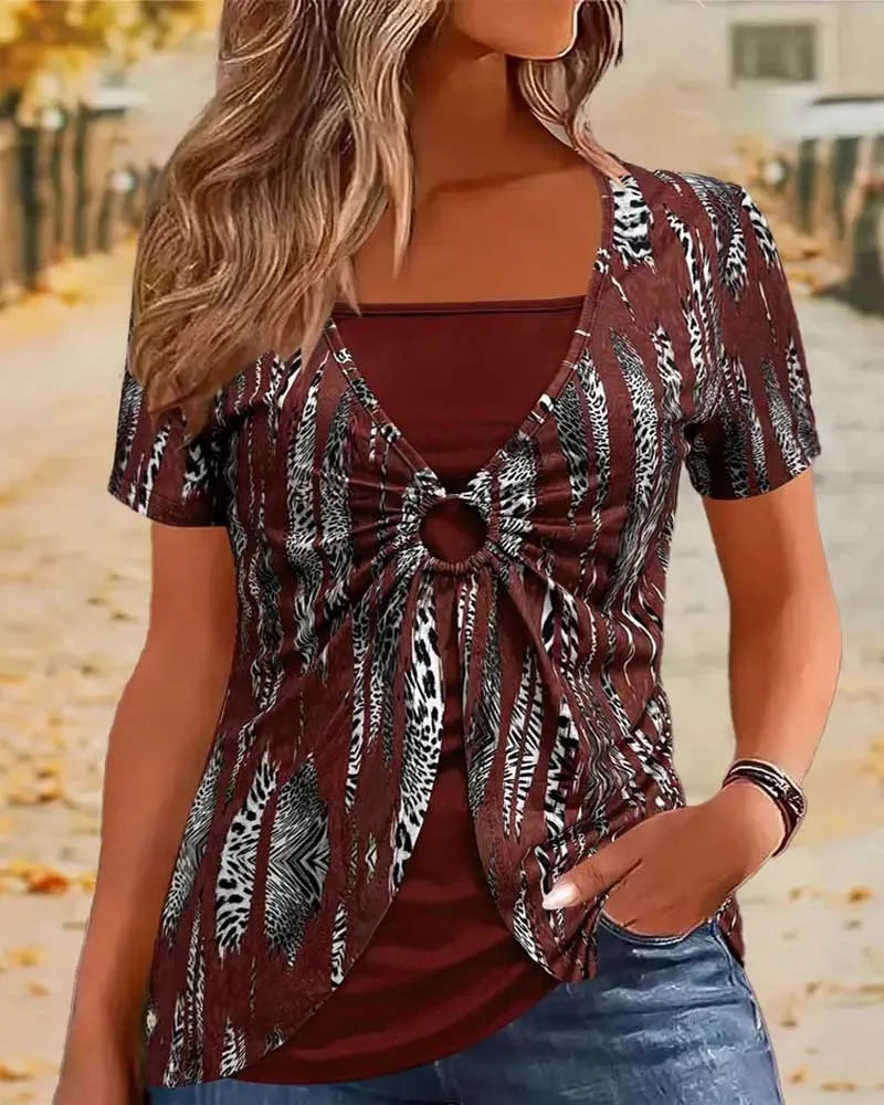 Elarin™ Ring Front Blouse