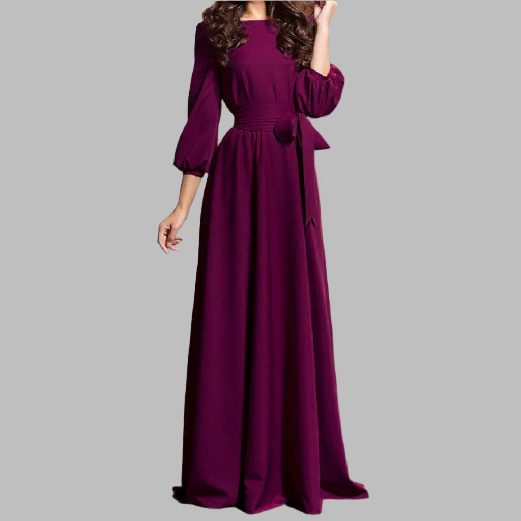 Amara Casual Belted Maxi Dress for Women