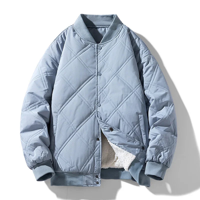 Thomas Thick Fleece Lined Baseball Jacket