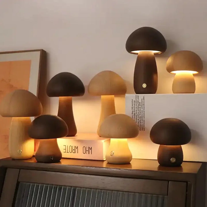 WoodsyGlow Mushroom Night Lamp