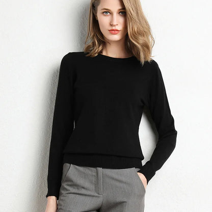 VeraSoft™ Cozy Wool Knit Pullover for Women