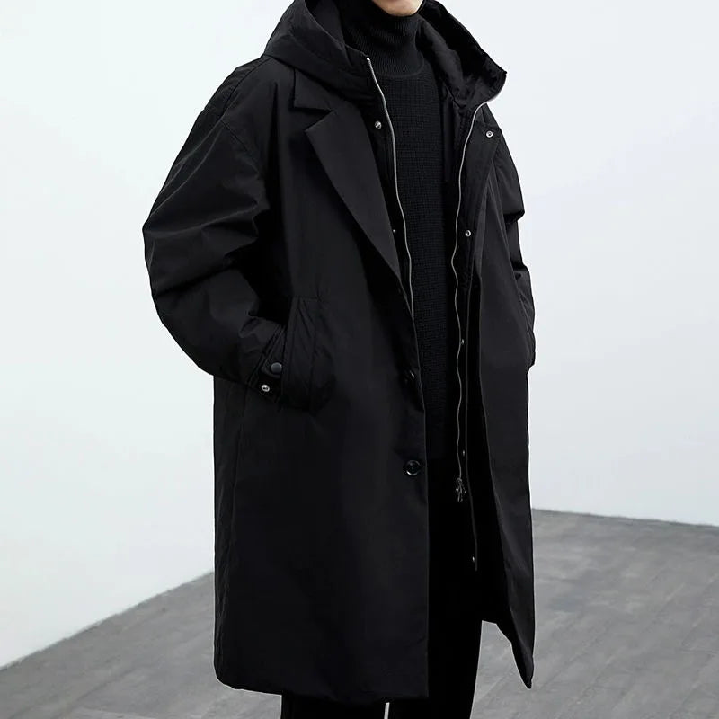 "Modern Comfort" Men's Windbreaker Trench Coat for Lightweight Everyday Use