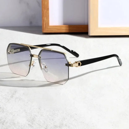 DiamondCut™ Gradient Sunglasses with Metal Frame