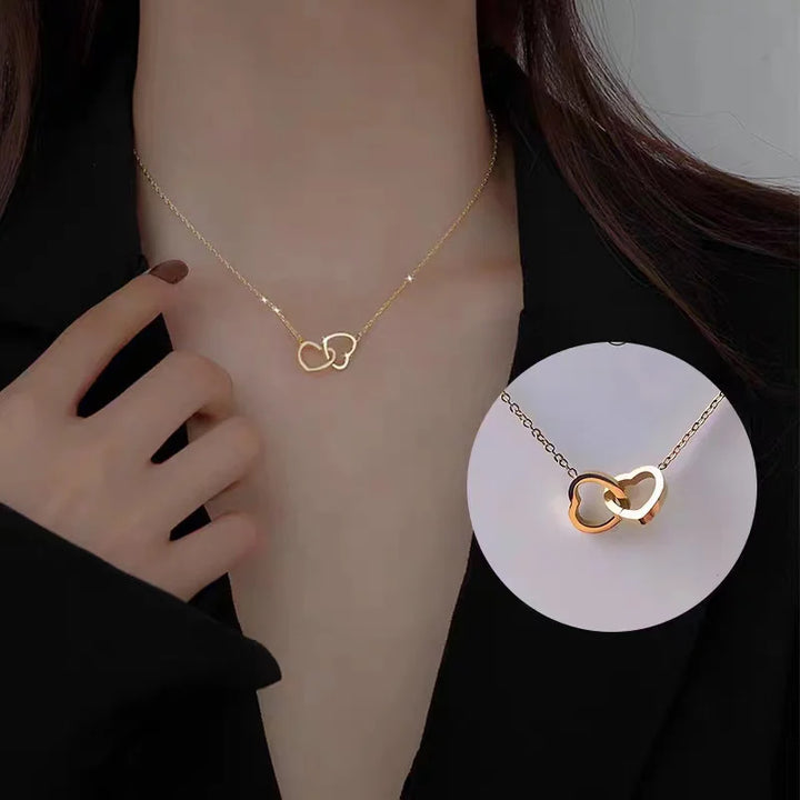 LinkedHearts™ Necklace and Forever Rose Hidden Compartment Gift Box