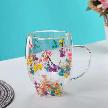 VeraGlass™ Double Wall Glass Dry Flowers Cups