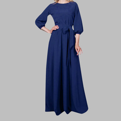 Amara Casual Belted Maxi Dress for Women