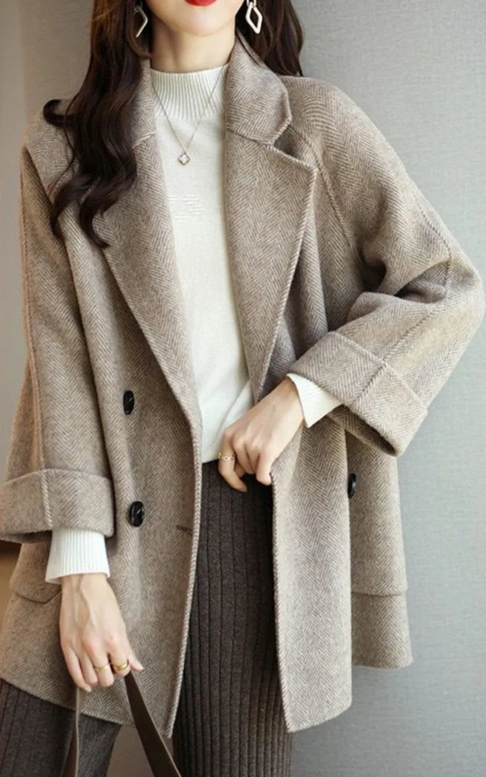 Shelly Elegant Wool Coat