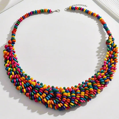 RainbowGrove™ Hand-Woven Beaded Necklace