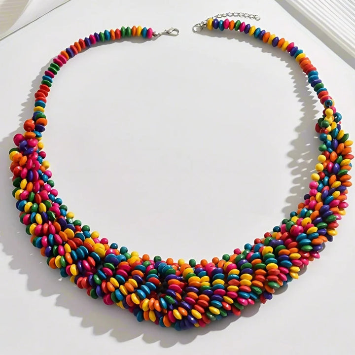 RainbowGrove™ Hand-Woven Beaded Necklace
