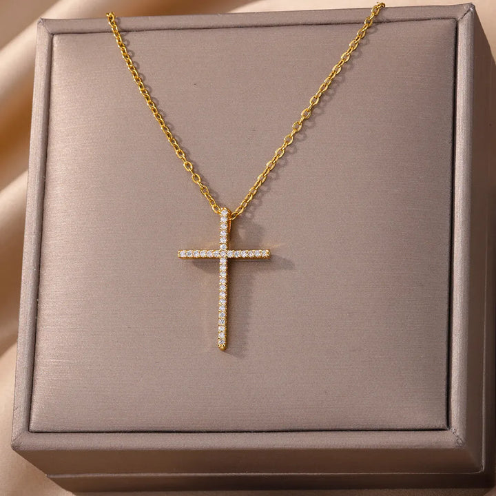 LuminousFaith™ Cross Necklace for Women
