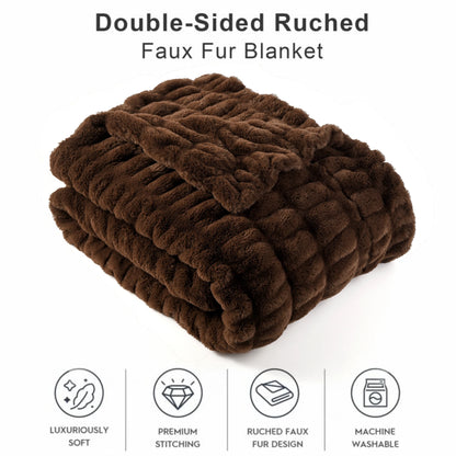 Cozy Faux Rabbit Fur Blanket