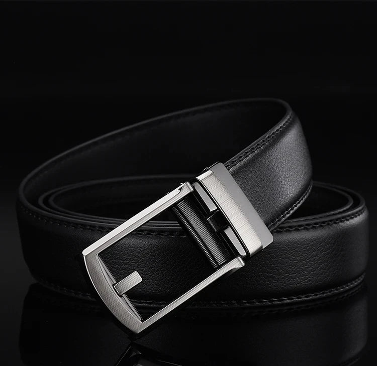 Noah Genuine Leather Automatic Buckle Belt