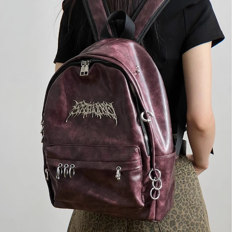 PunkRaven Vintage Aesthetic Student Bag