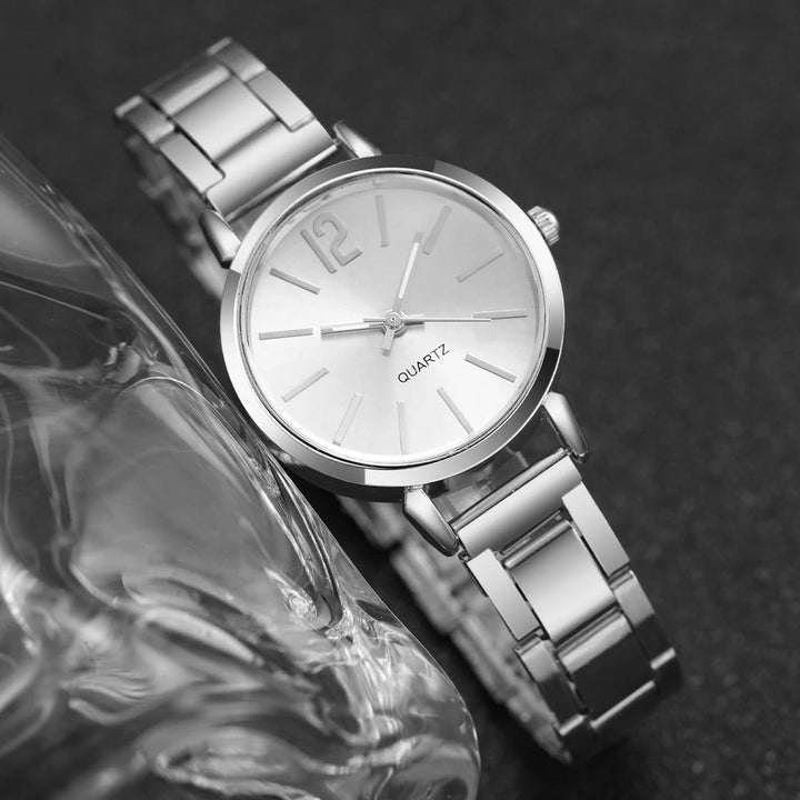 Gina™ Women’s Steel Watch & Bracelet Set