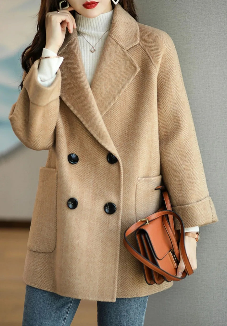 Shelly Elegant Wool Coat