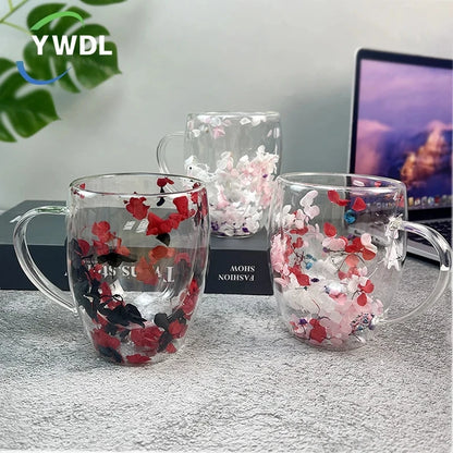 VeraGlass™ Double Wall Glass Dry Flowers Cups