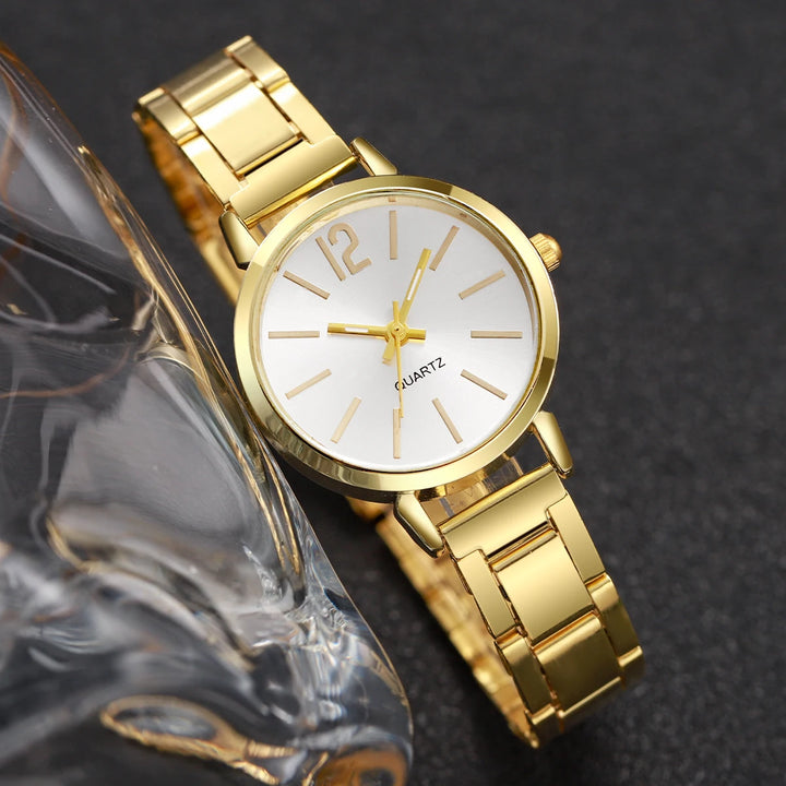 Gina™ Women’s Steel Watch & Bracelet Set