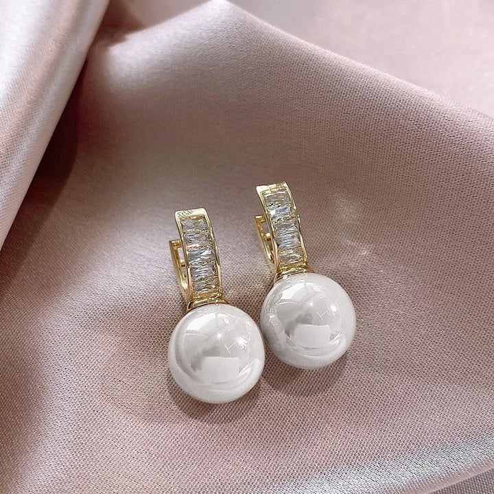 HaloLuxe™ Pearl Earrings for Women