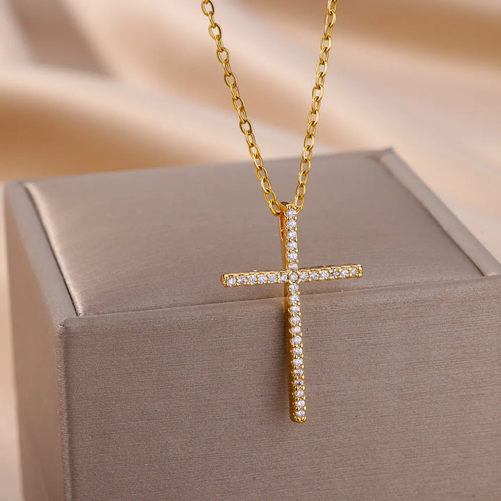 LuminousFaith™ Cross Necklace for Women