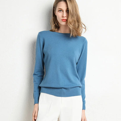 VeraSoft™ Cozy Wool Knit Pullover for Women