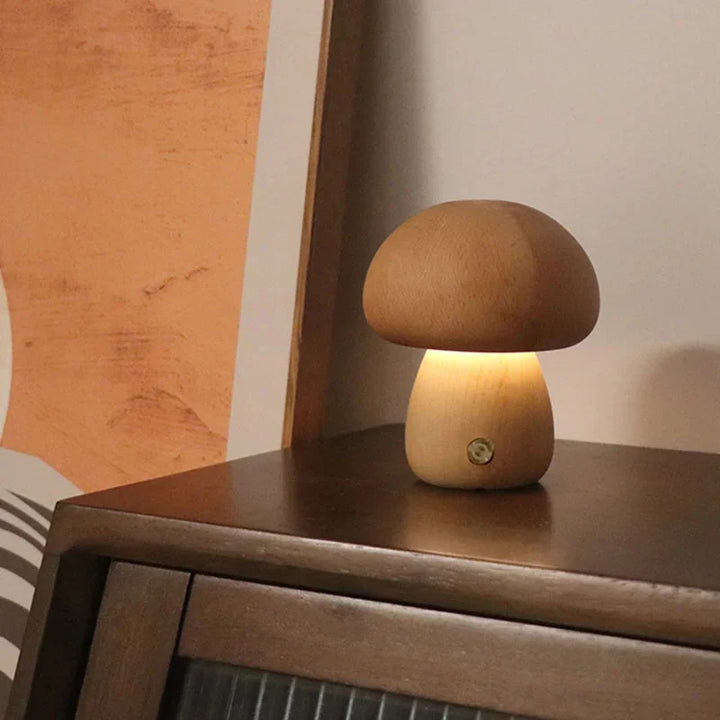 WoodsyGlow Mushroom Night Lamp