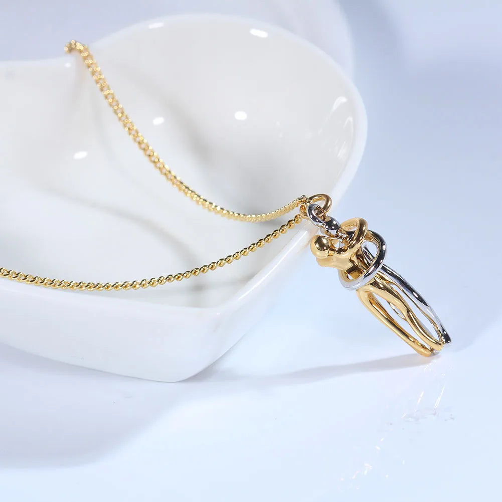 Slow Dance Romance Couples Necklace