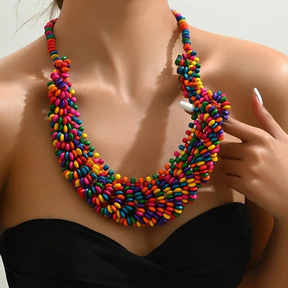 RainbowGrove™ Hand-Woven Beaded Necklace