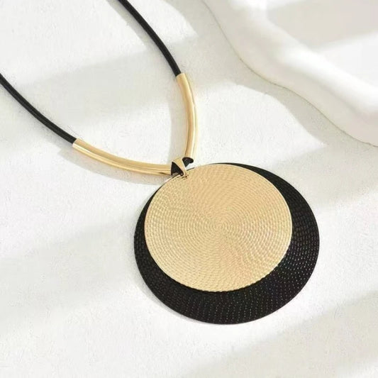 EclipseMuse™ Modern Circle Statement Necklace