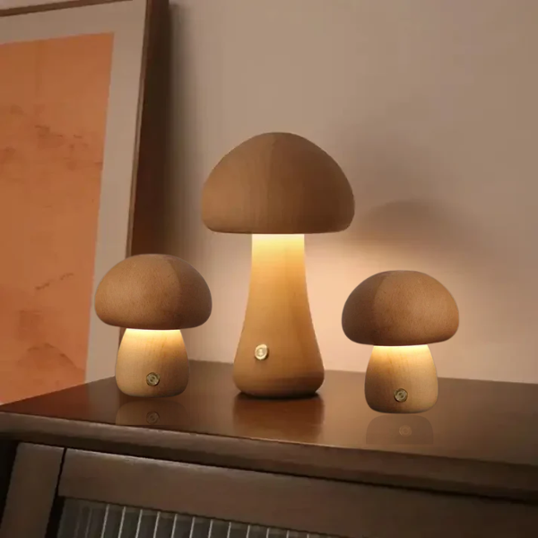 WoodsyGlow Mushroom Night Lamp