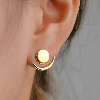 HaloCrest™ Minimalist Crescent Earrings