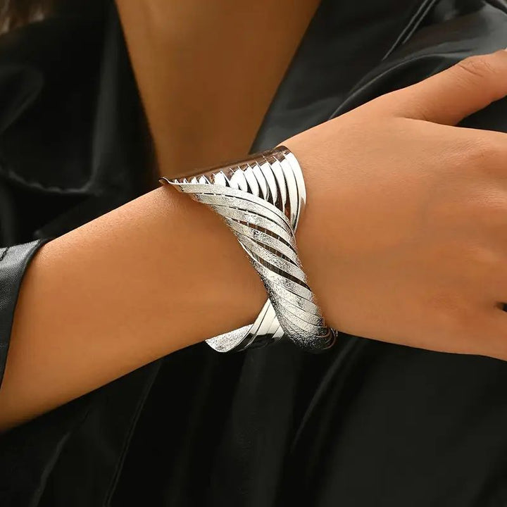 VibeLinx™ Wide Line Boho Cuff Bracelet